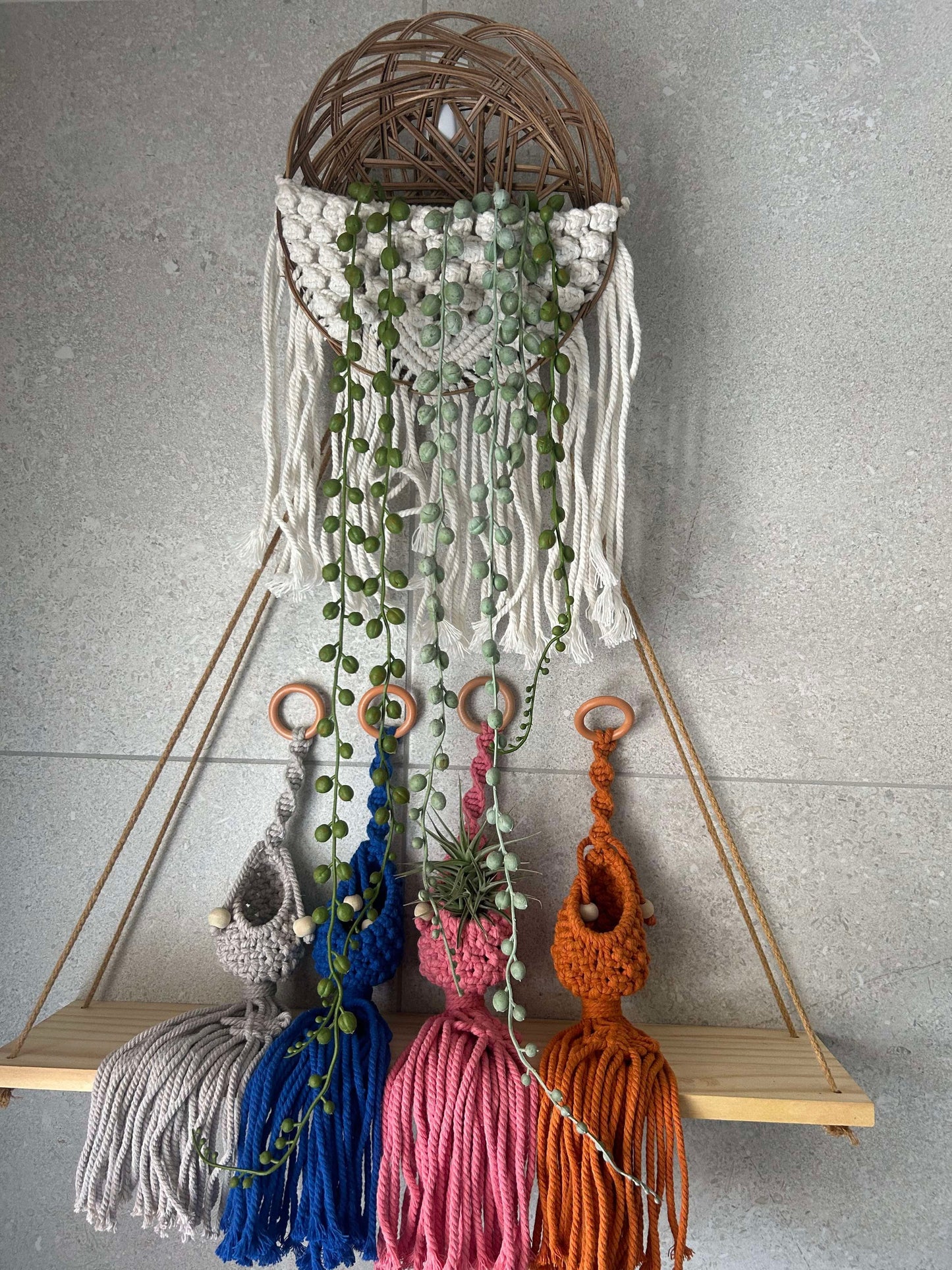 Macrame Basket Hangers