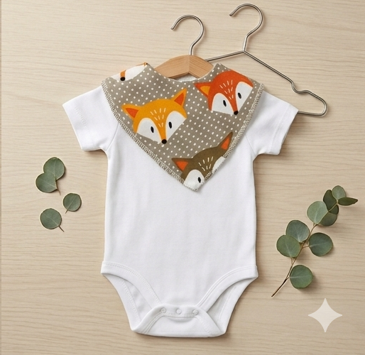 Triangle Baby Bib — Absorbent triangle-shaped bib for infants | MyBabyandMe
