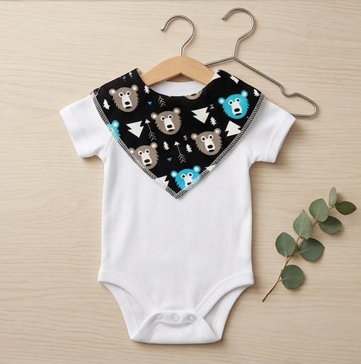 Triangle Baby Bib — Absorbent triangle-shaped bib for infants | MyBabyandMe