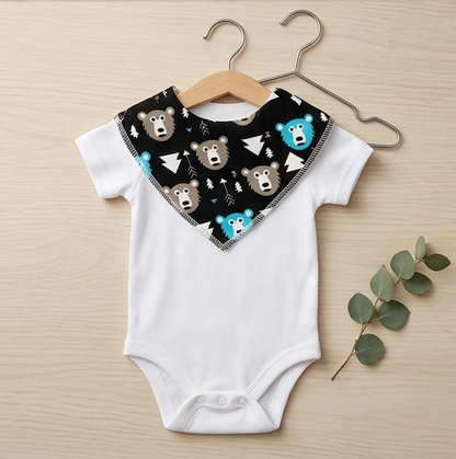 Triangle Baby Bib — Absorbent triangle-shaped bib for infants | MyBabyandMe
