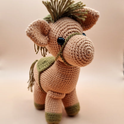 Pony Knitted Doll — Soft, handcrafted knitted pony plush toy | MyBabyandMe
