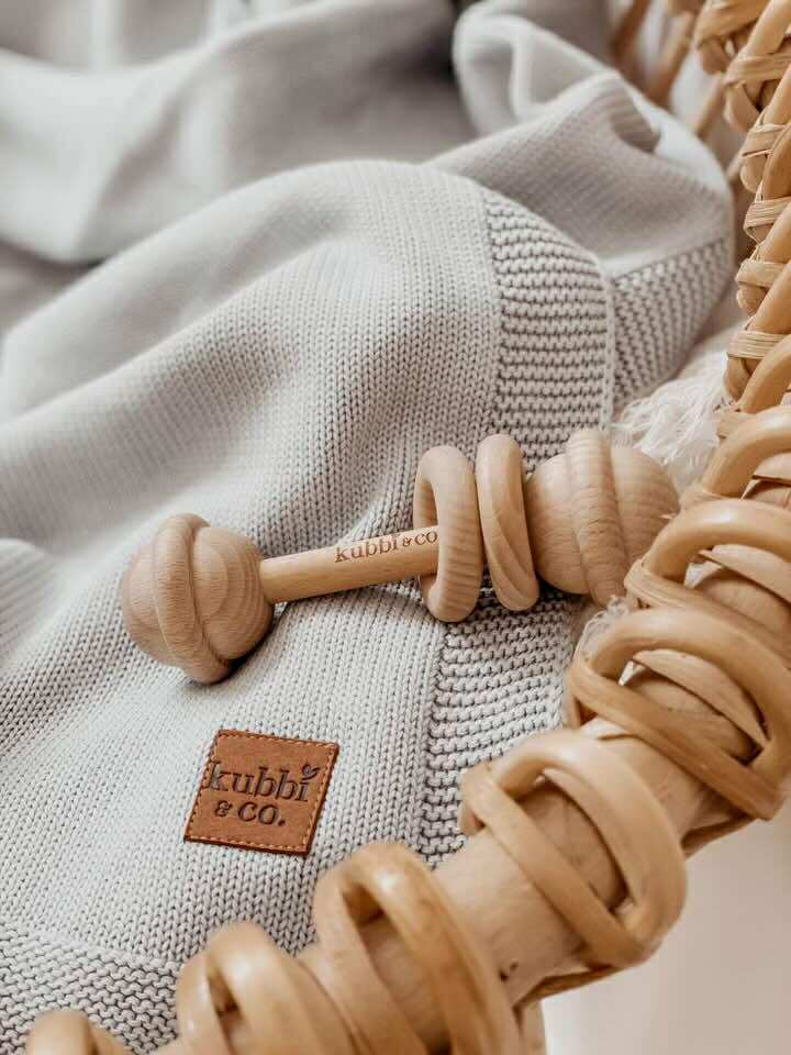 Wooden Teether Rattles