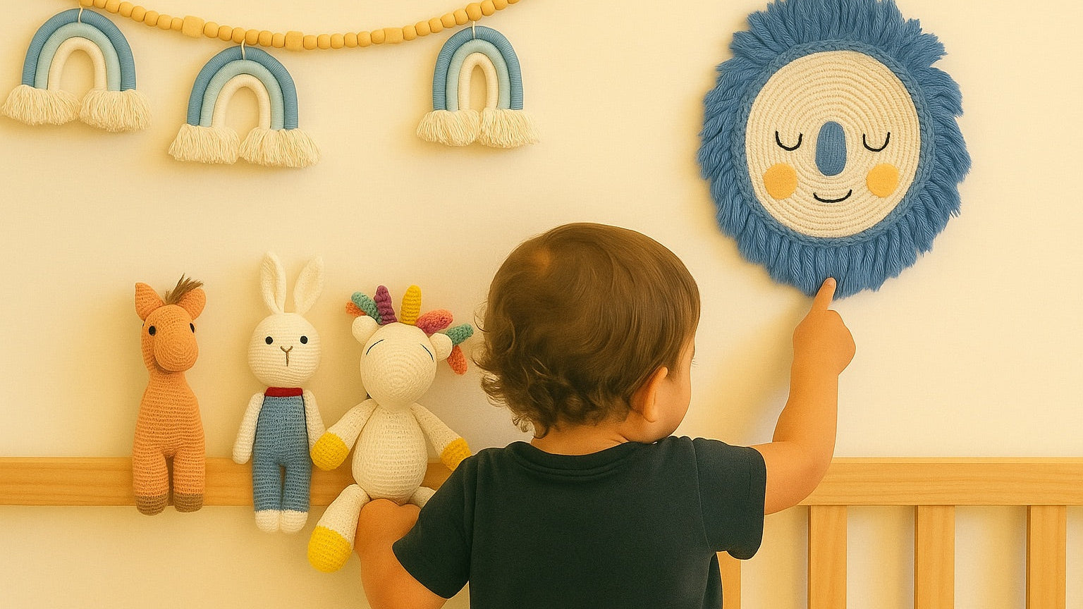 Animal Face Hangings - Unique Hand — Handcrafted whimsical animal wall decor | MyBabyandMe