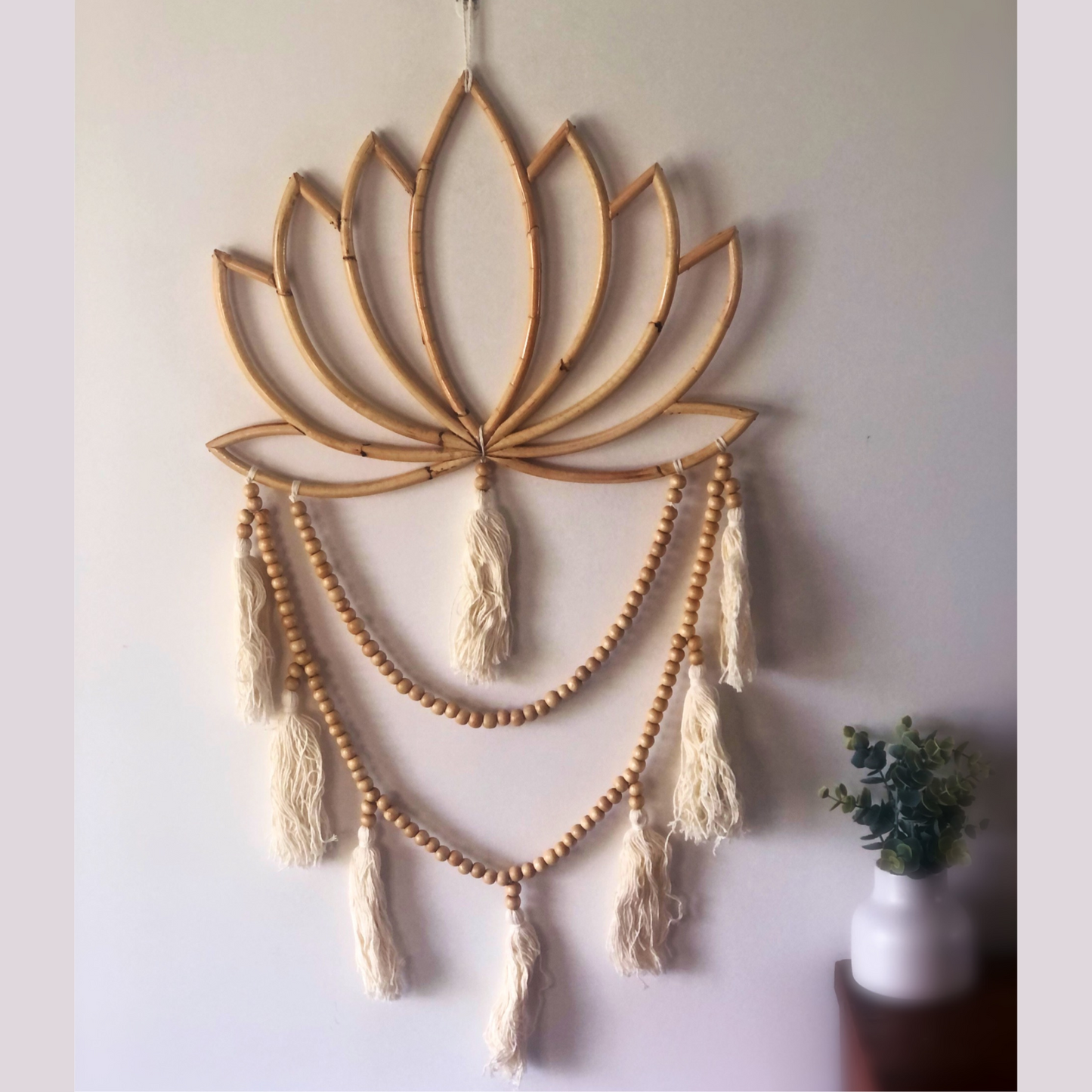 Lotus Beaded Wall Hanging