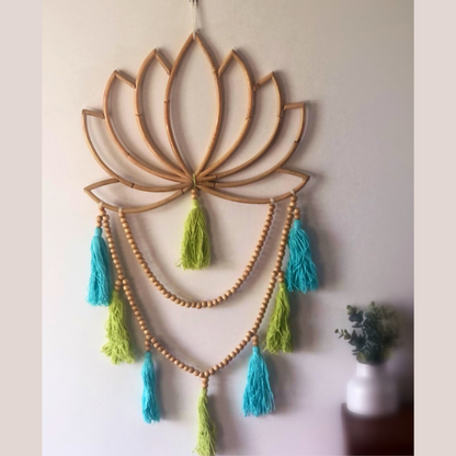 Lotus Beaded Wall Hanging