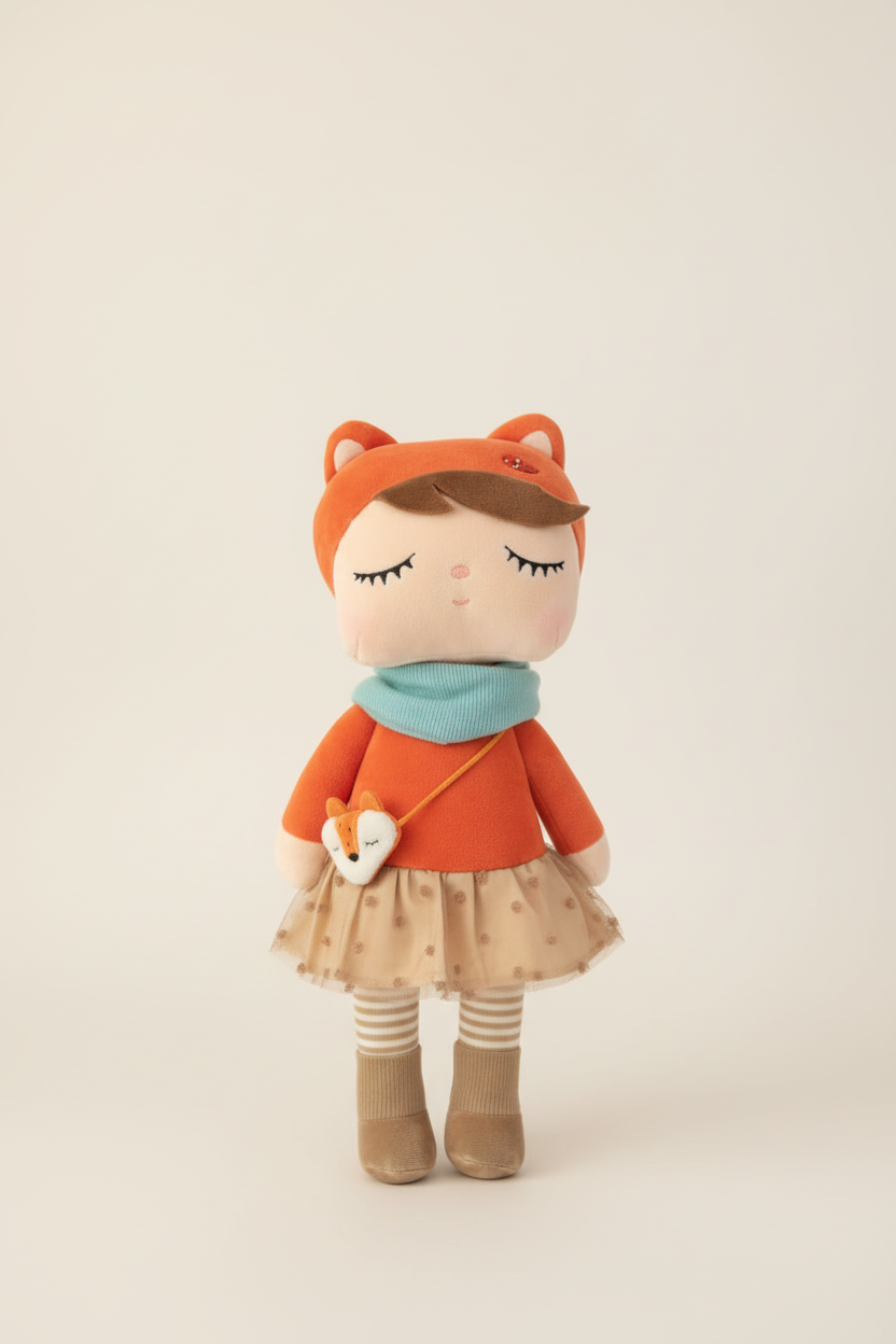 "Personalised Charlotte plush girl doll, a unique and thoughtful personalised baby gift Australia."

