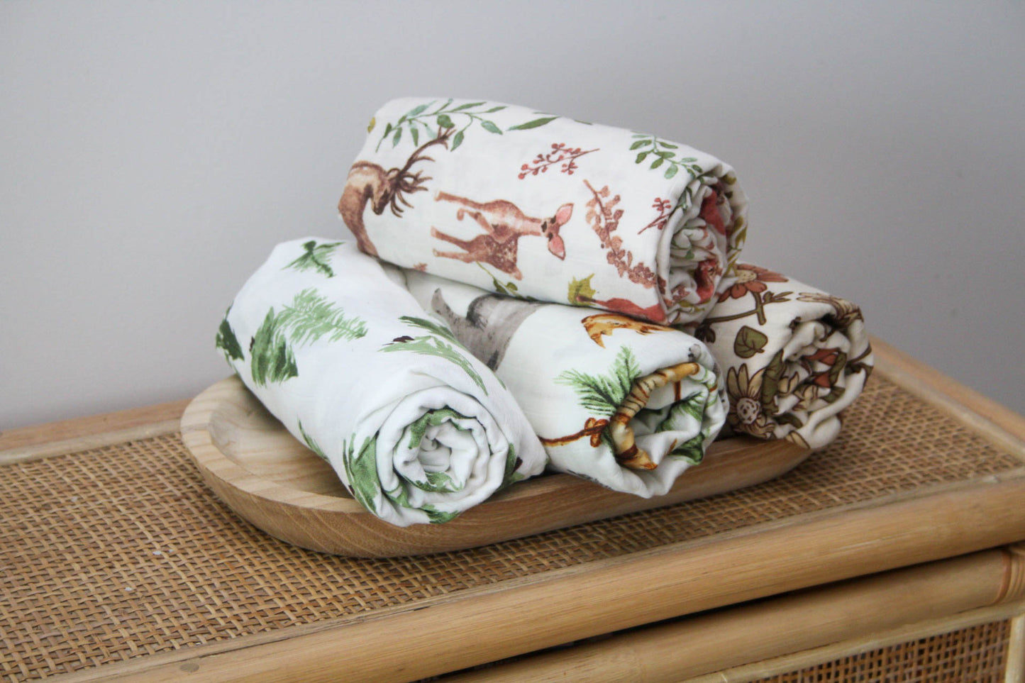 Bamboo/Cotton Printed Swaddles