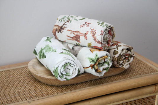 Bamboo/Cotton Printed Swaddles