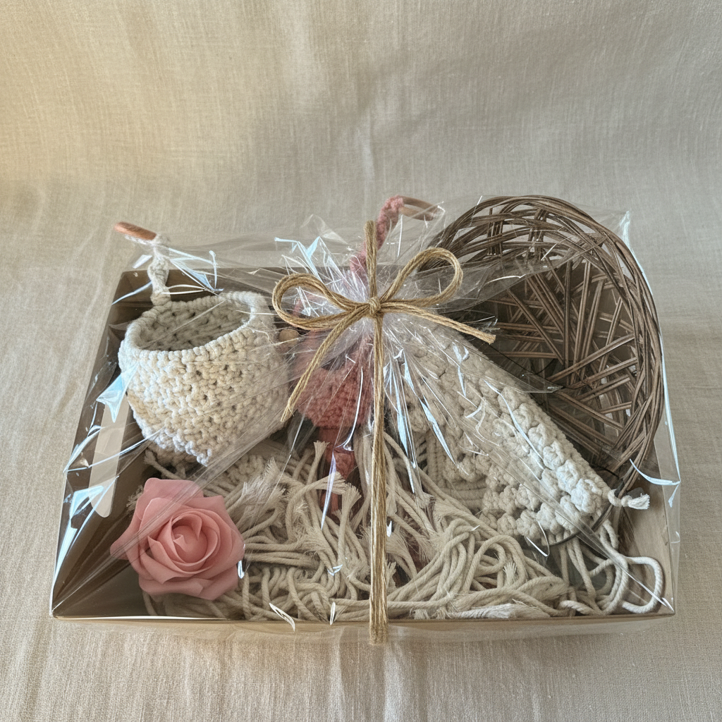 Macrame lovers gift box handmade boho gift set unique present