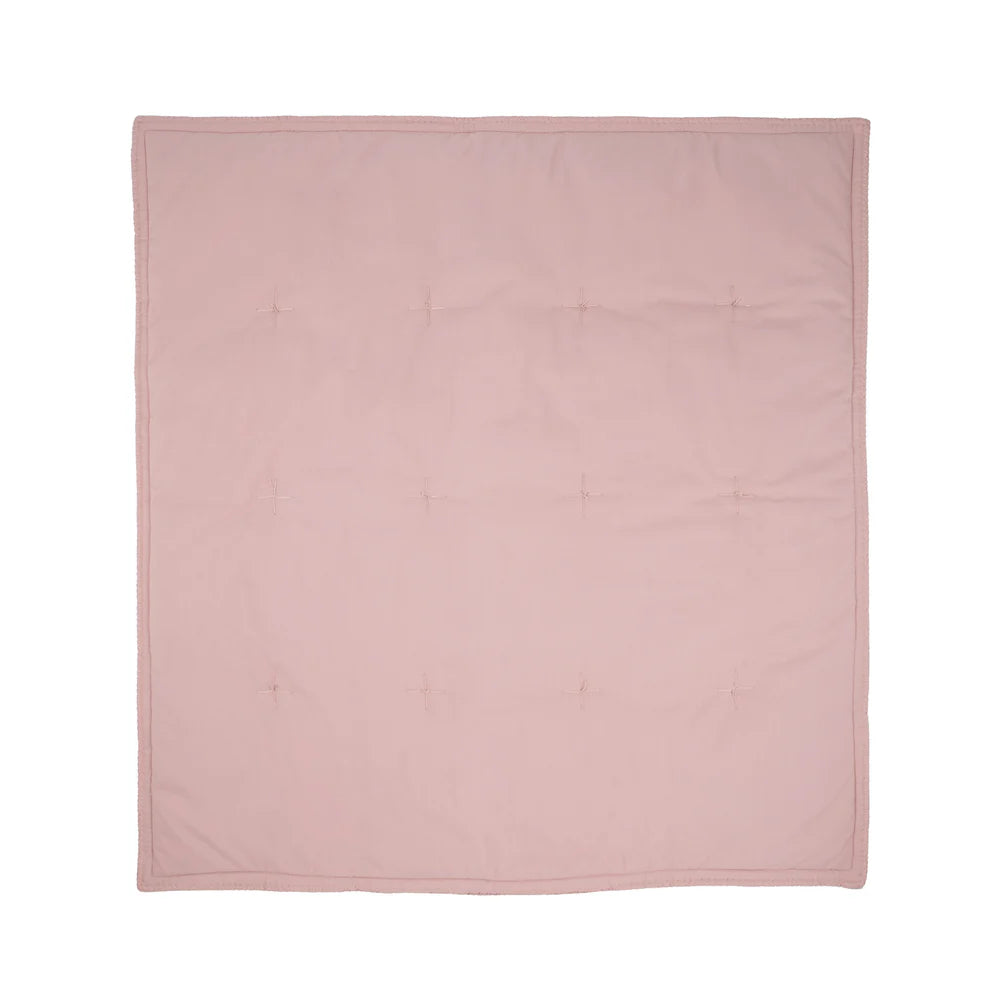 Baby Play Blanket in Pink — Organic Cotton, 1m x 1m | MyBabyandMe