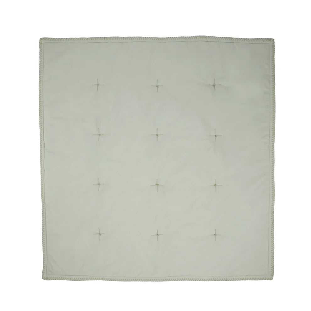 Baby Play Blanket in Sage — Organic Cotton, 1m x 1m | MyBabyandMe