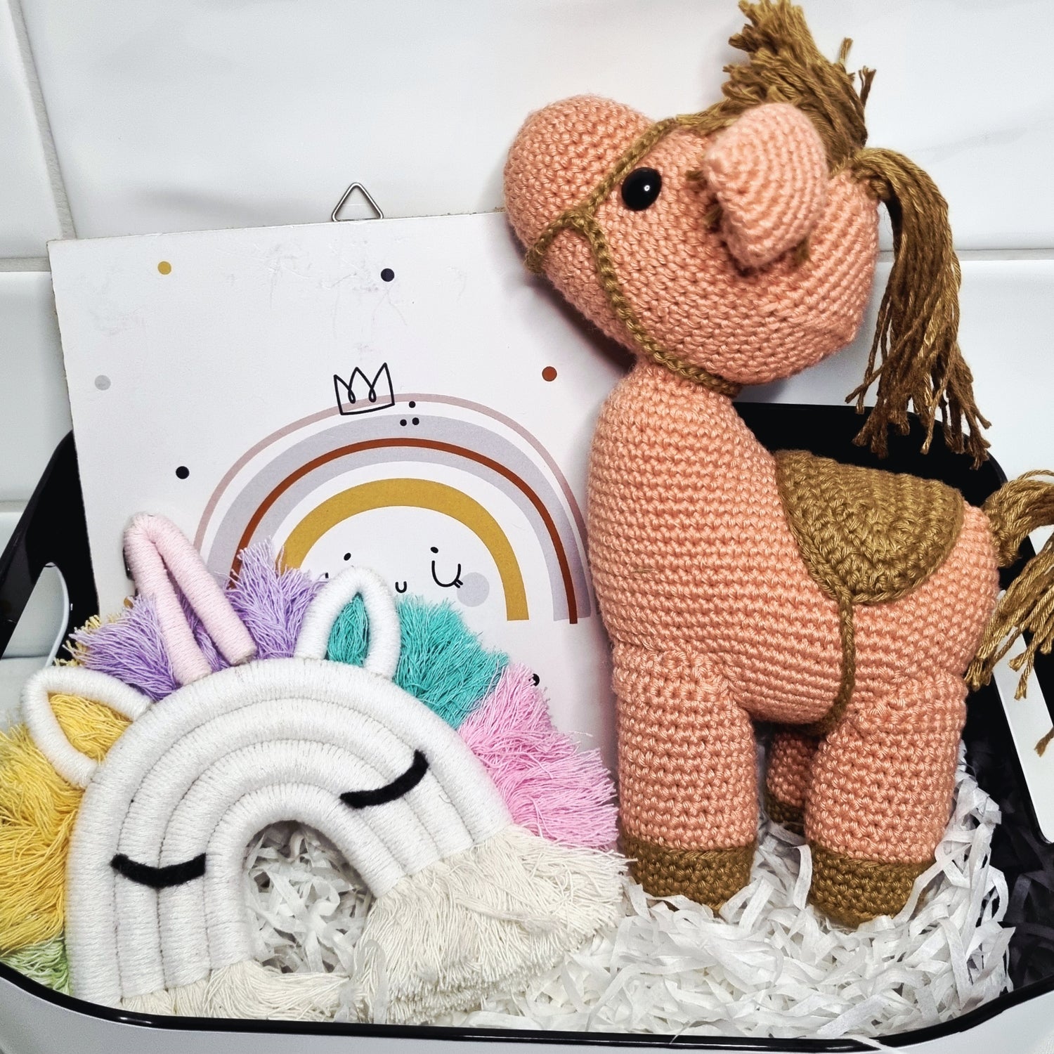 Ellie baby gift box, a beautifully curated boho hamper and newborn baby gift Australia.