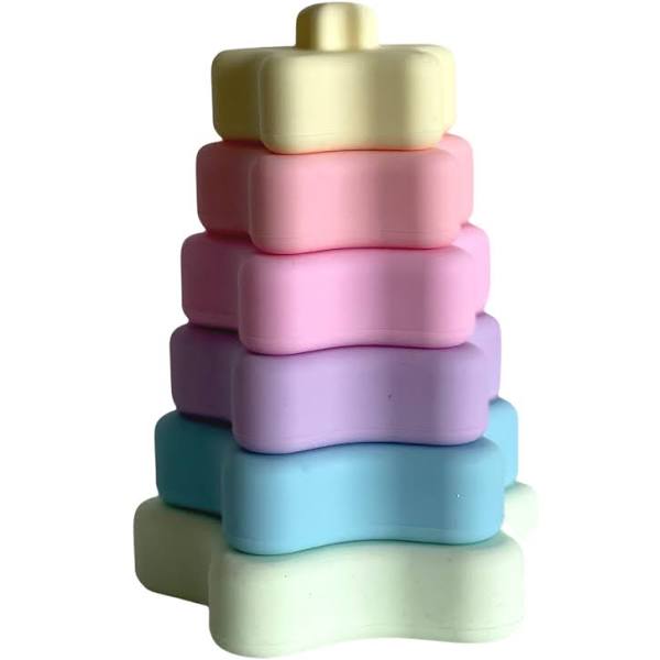 Educational Silicone Stackers - Montessori-Inspired Baby Toy