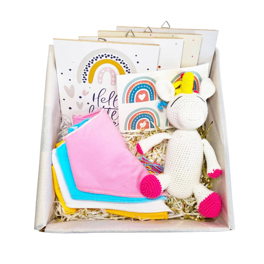 Bibs, Wall stickers, Knitted Doll & Wall Hangings Hamper