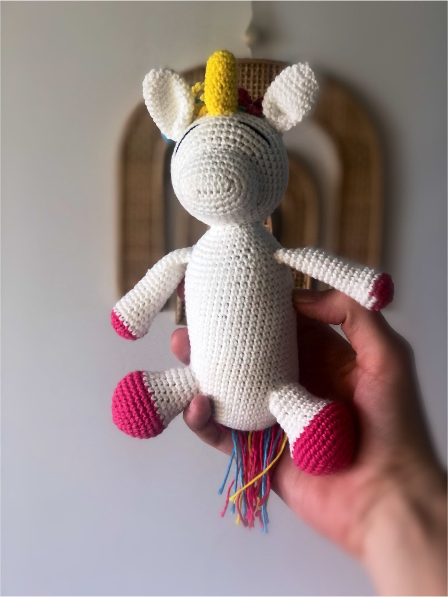 Unicorn Knitted Doll