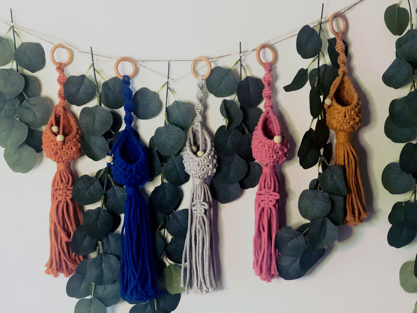 Small Macrame Pot Hangers