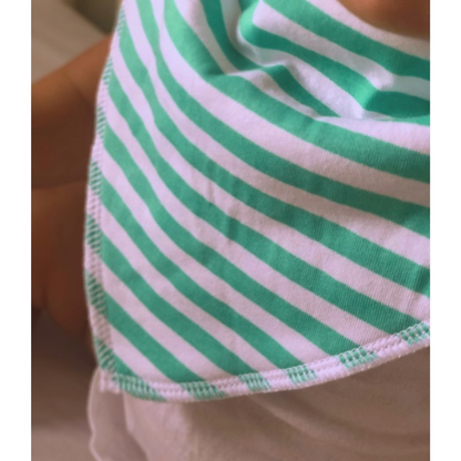 Thick cotton triangle baby bib with animal print, a stylish and practical baby gift Australia."