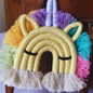 Macrame Unicorn Bag Key Chain